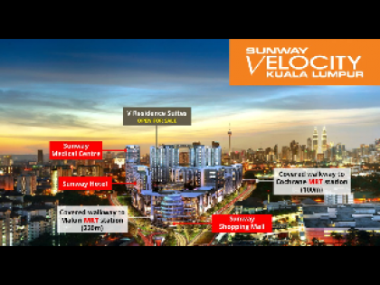 [V Residence]Sunway Velocity MallMRT2 roomKL - image 14