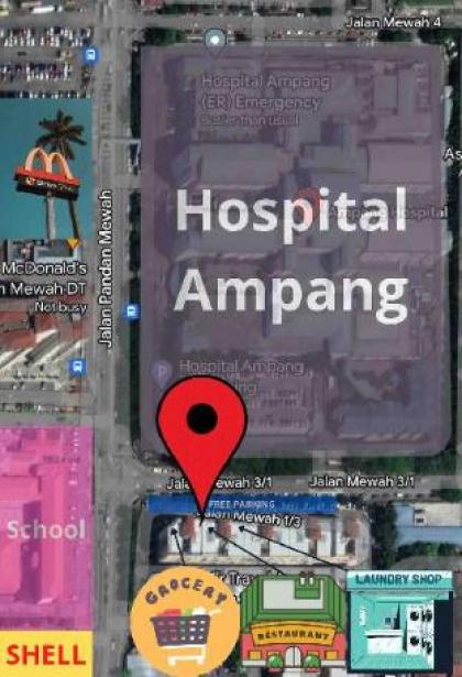 Studio Apt next Hospital Ampang perfect 4 Family - image 11